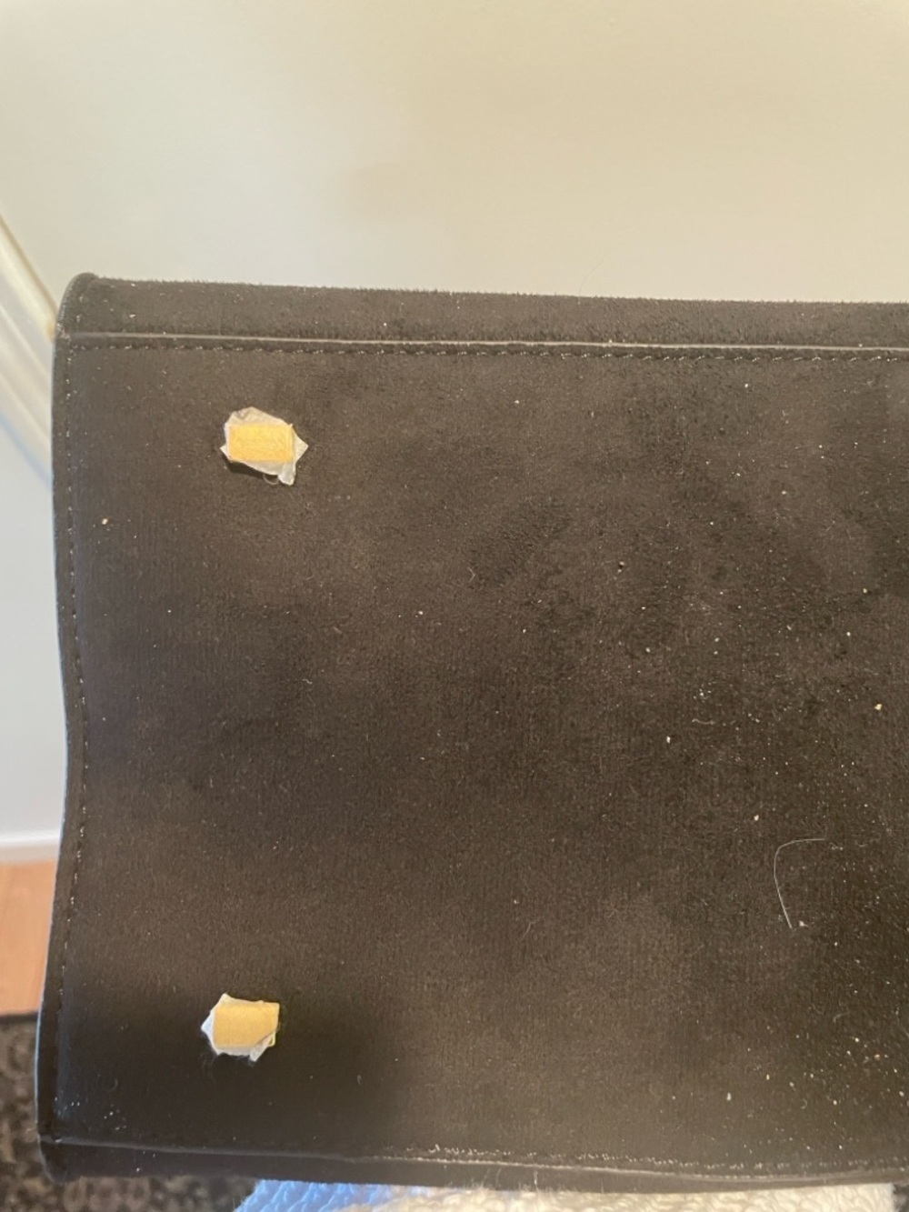 The Row Margaux Black Suede Satchel with Gold Hardware New - Picture 8 of 16